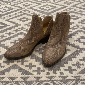 Snakeskin Volatile booties